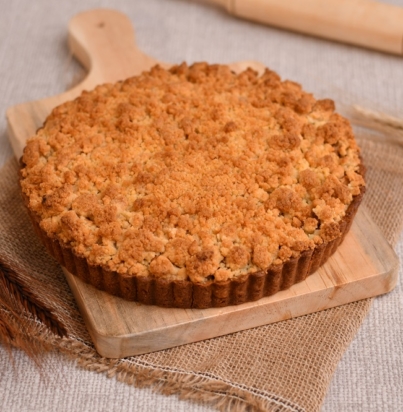 TARTA DE MANZA CON CRUMBLE