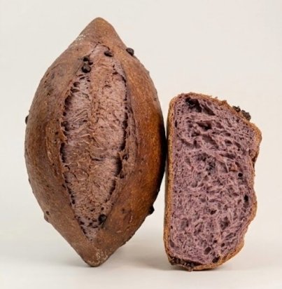 PAN DE MAIZ MORADO Y CHOCOLATE NEGRO